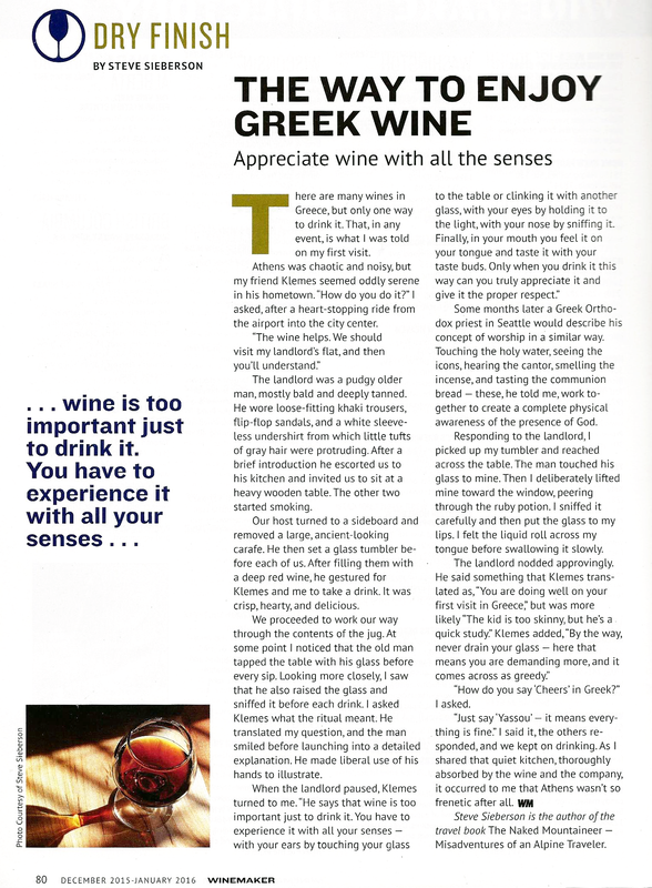 WineMaker Article
